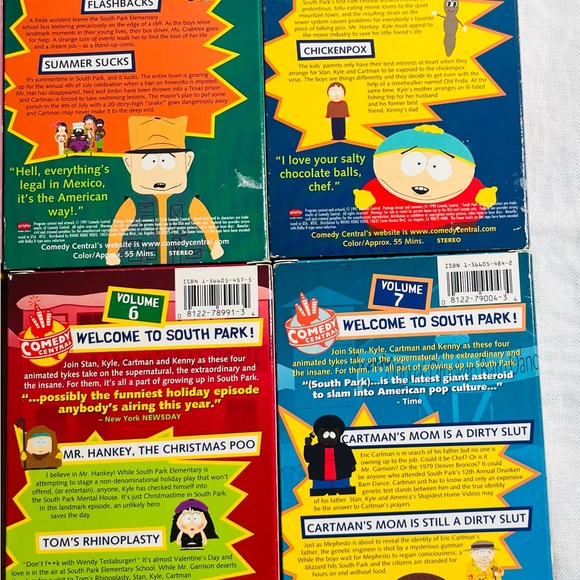 South Park VHS Lot Volumes 4,5,6 ,7,8,9,10,11 TV MA Comedy Central ( All Set ) - Picture 7 of 7